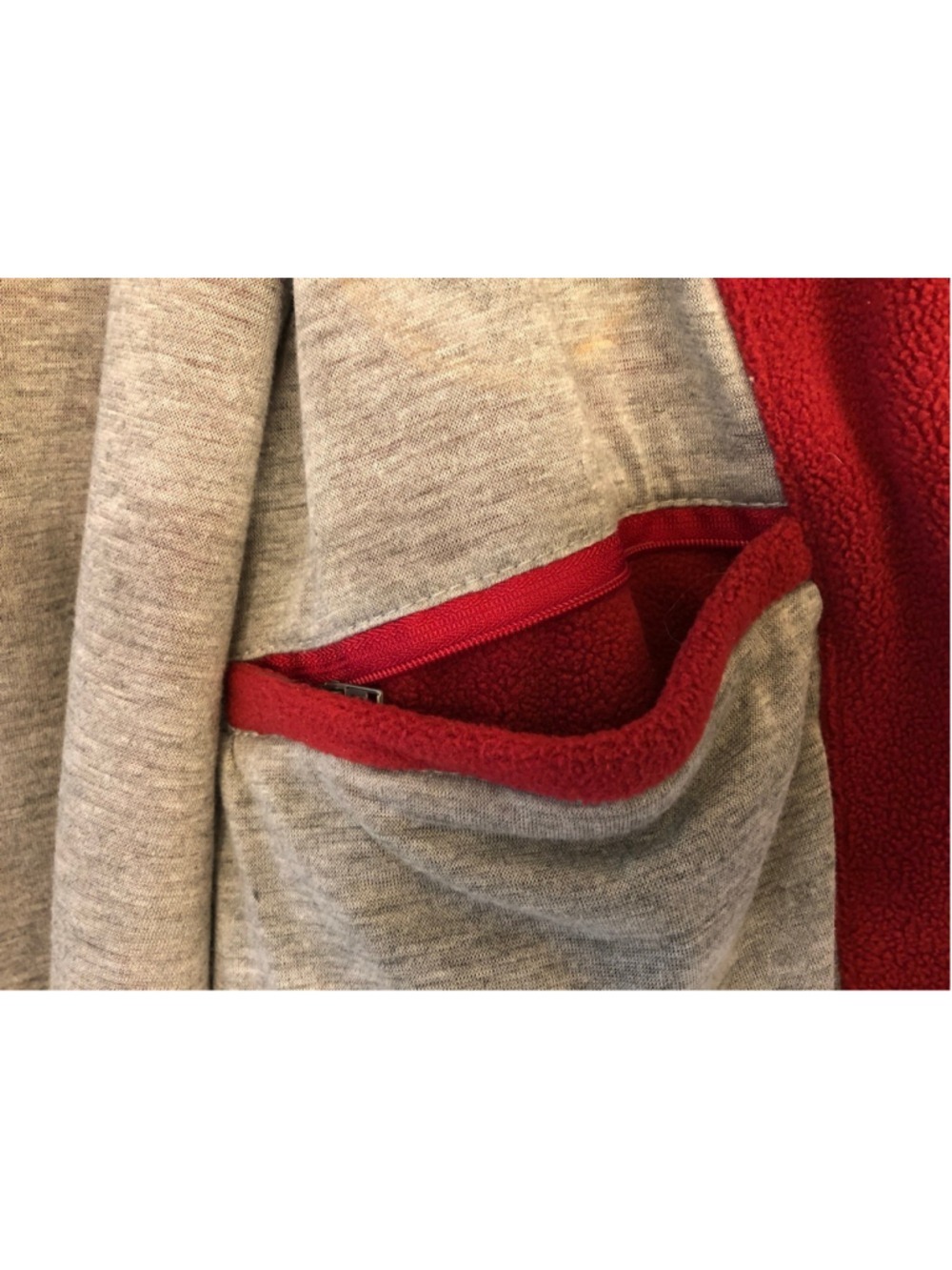 Size XL NFL Washington Redskins Zip Fleece Jacket Vintage Historic Retired Logo - Picture 11 of 12